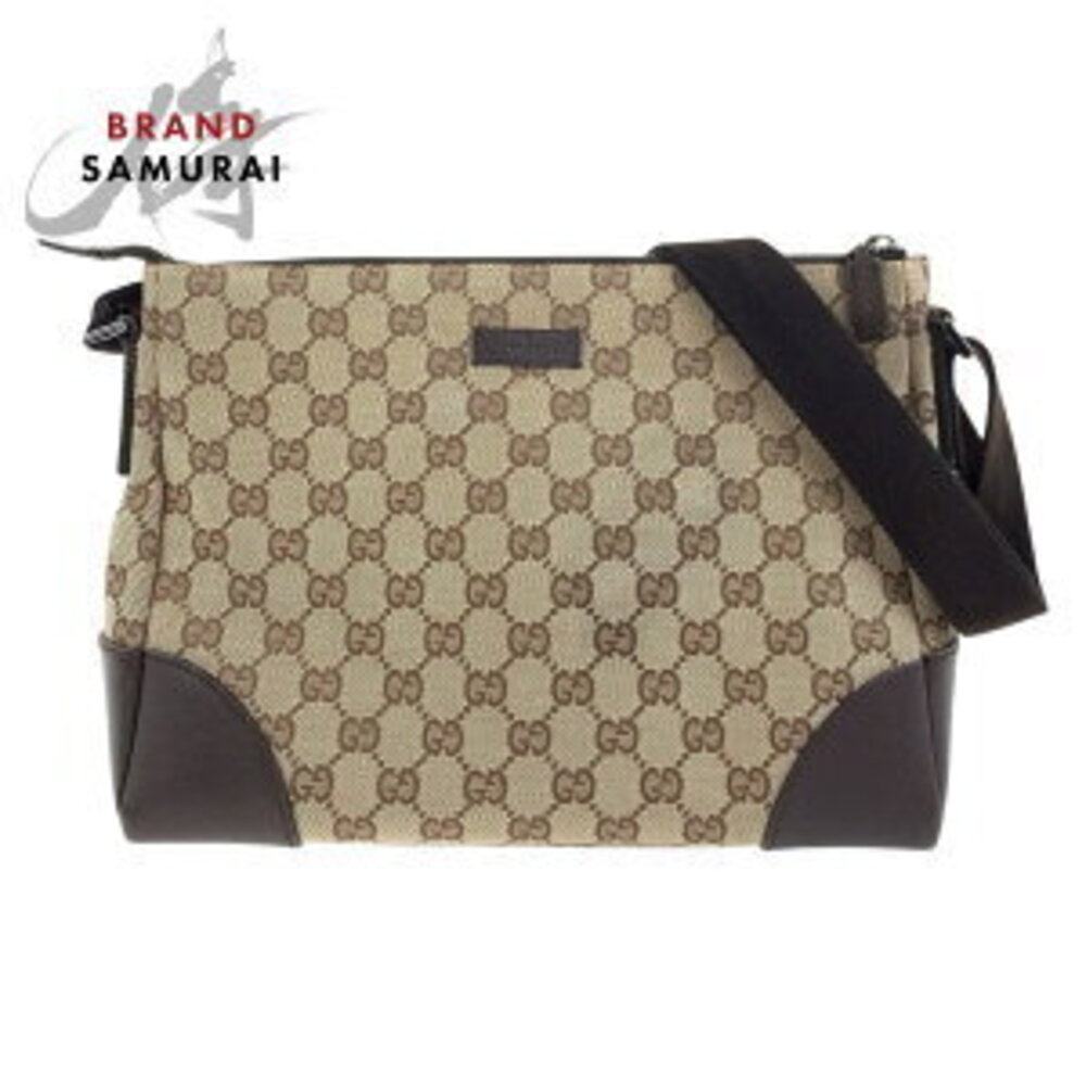 Gucci bag shoulder brown GG canvas leather - Picture 2 of 10